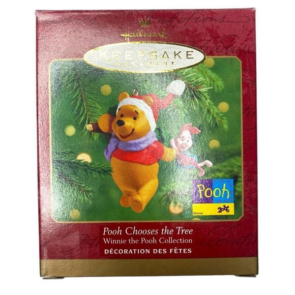 Pooh Chooses The Tree Winnie the Pooh Hallmark Ornament - Picture 1 of 5